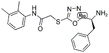 2-[5-(1-AMINO-2-PHENYL-ETHYL)-[1,3,4]OXADIAZOL-2-YLSULFANYL]-N-(2,3-DIMETHYL-PHENYL)-ACETAMIDE Struktur