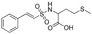 4-(METHYLTHIO)-2-([[(E)-2-PHENYLVINYL]SULFONYL]AMINO)BUTANOIC ACID Struktur