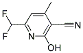 6-DIFLUOROMETHYL-2-HYDROXY-4-METHYL-NICOTINONITRILE Struktur