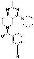 3-[(2-METHYL-4-PIPERIDIN-1-YL-7,8-DIHYDROPYRIDO[4,3-D]PYRIMIDIN-6(5H)-YL)CARBONYL]BENZONITRILE Struktur