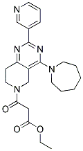 3-(4-AZEPAN-1-YL-2-PYRIDIN-3-YL-7,8-DIHYDRO-5H-PYRIDO[4,3-D]PYRIMIDIN-6-YL)-3-OXO-PROPIONIC ACID ETHYL ESTER Struktur