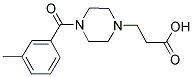 3-[4-(3-METHYLBENZOYL)PIPERAZIN-1-YL]PROPANOIC ACID Struktur