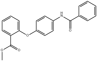 METHYL 2-[4-(BENZOYLAMINO)PHENOXY]BENZENECARBOXYLATE Struktur