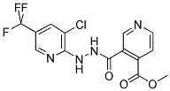 1-[3-CHLORO-5-(TRIFLUOROMETHYL)PYRID-2-YL]-2-[(4-METHOXYCARBONYL)NICOTINOYL]HYDRAZINE Struktur