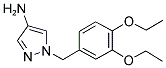 1-(3,4-DIETHOXY-BENZYL)-1 H-PYRAZOL-4-YLAMINE Struktur