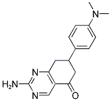 2-AMINO-7-[4-(DIMETHYLAMINO)PHENYL]-7,8-DIHYDROQUINAZOLIN-5(6H)-ONE Struktur