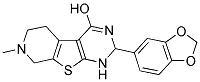 2-(1,3-BENZODIOXOL-5-YL)-7-METHYL-1,2,5,6,7,8-HEXAHYDROPYRIDO[4',3':4,5]THIENO[2,3-D]PYRIMIDIN-4-OL Struktur