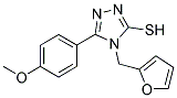 4-(2-FURYLMETHYL)-5-(4-METHOXYPHENYL)-4H-1,2,4-TRIAZOLE-3-THIOL Struktur