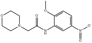 N-(2-METHOXY-5-NITROPHENYL)-2-MORPHOLINOACETAMIDE Struktur