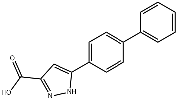 5-BIPHENYL-4-YL-1H-PYRAZOLE-3-CARBOXYLIC ACID Struktur