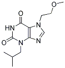 3-ISOBUTYL-7-(2-METHOXY-ETHYL)-3,7-DIHYDRO-PURINE-2,6-DIONE Struktur