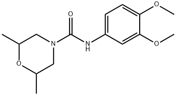 N-(3,4-DIMETHOXYPHENYL)-2,6-DIMETHYL-4-MORPHOLINECARBOXAMIDE Struktur