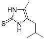 1,3-DIHYDRO-4-METHYL-5-(2-METHYLPROPYL)-2H-IMIDAZOLE-2-THIONE Struktur