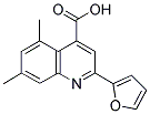 2-(2-FURYL)-5,7-DIMETHYLQUINOLINE-4-CARBOXYLIC ACID Struktur