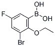 3-BROMO-2-ETHOXY-5-FLUOROPHENYLBORONIC ACID Struktur