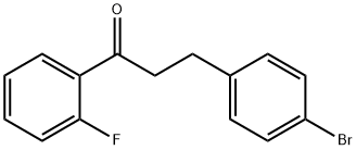 3-(4-BROMOPHENYL)-2'-FLUOROPROPIOPHENONE Struktur