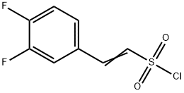 2-(3,4-DIFLUOROPHENYL)-ETHENESULFONYL CHLORIDE Struktur