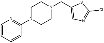 1-[(2-CHLORO-1,3-THIAZOL-5-YL)METHYL]-4-(2-PYRIDINYL)PIPERAZINE Struktur