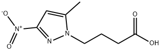 4-(5-METHYL-3-NITRO-PYRAZOL-1-YL)-BUTYRIC ACID Struktur