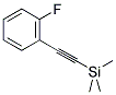 (2-FLUOROPHENYLETHYNYL)TRIMETHYLSILANE Struktur