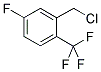 2-TRIFLUOROMETHYL-5-FLUOROBENZYL CHLORIDE Struktur