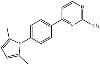 4-[4-(2,5-DIMETHYL-1H-PYRROL-1-YL)PHENYL]-2-PYRIMIDINAMINE Struktur