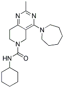 4-AZEPAN-1-YL-2-METHYL-7,8-DIHYDRO-5H-PYRIDO[4,3-D]PYRIMIDINE-6-CARBOXYLIC ACID CYCLOHEXYLAMIDE Struktur