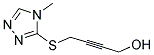 4-[(4-METHYL-4H-1,2,4-TRIAZOL-3-YL)THIO]BUT-2-YN-1-OL Struktur