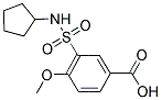 3-[(CYCLOPENTYLAMINO)SULFONYL]-4-METHOXYBENZOIC ACID Struktur