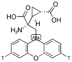 (2S)-2-AMINO-2-[(1S,2S)-2 CARBOXYCYCLOPROP-1-YL]-3-([2,7-3H]XANTH-9-YL) PROPANOIC ACID Struktur