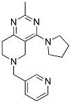 2-METHYL-6-(PYRIDIN-3-YLMETHYL)-4-PYRROLIDIN-1-YL-5,6,7,8-TETRAHYDROPYRIDO[4,3-D]PYRIMIDINE Struktur