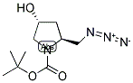 (2S,4R)-2-AZIDOMETHYL-4-HYDROXY-PYRROLIDINE-1-CARBOXYLIC ACID TERT-BUTYL ESTER Struktur