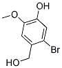 2-BROMO-4-HYDROXY-5-METHOXYBENZYL ALCOHOL Struktur