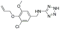 N-[4-(ALLYLOXY)-3-CHLORO-5-METHOXYBENZYL]-2H-TETRAZOL-5-AMINE Struktur