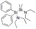 1,2-(DIETHYLAMINO)-1,1-DIPHENYL-2,2-DIMETHYLDISILANE Struktur