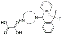 1-(PHENYL[2-(TRIFLUOROMETHYL)PHENYL]METHYL)-1,4-DIAZEPANE OXALATE Struktur