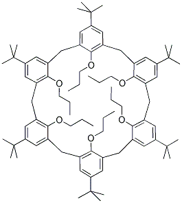 5,11,17,23,29,35-P-TERTBUTYL-37,38,39,40,41,42-HEXAKISPROPOXY-CALIX[6]ARENE Struktur