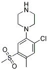 1-[2-CHLORO-4-METHYL-5-(METHYLSULFONYL)PHENYL]PIPERAZINE Struktur