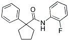 N-(2-FLUOROPHENYL)(PHENYLCYCLOPENTYL)FORMAMIDE Struktur