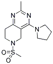 2-METHYL-6-(METHYLSULFONYL)-4-PYRROLIDIN-1-YL-5,6,7,8-TETRAHYDROPYRIDO[4,3-D]PYRIMIDINE Struktur