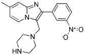 7-METHYL-2-(3-NITRO-PHENYL)-3-PIPERAZIN-1-YLMETHYL-IMIDAZO[1,2-A]PYRIDINE Struktur