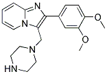 2-(3,4-DIMETHOXY-PHENYL)-3-PIPERAZIN-1-YLMETHYL-IMIDAZO[1,2-A]PYRIDINE Struktur