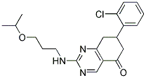 7-(2-CHLOROPHENYL)-2-[(3-ISOPROPOXYPROPYL)AMINO]-7,8-DIHYDROQUINAZOLIN-5(6H)-ONE Struktur