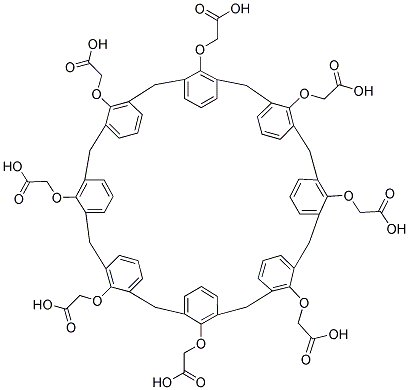 49,50,51,52,53,54,55,56-OCTAKIS[(CARBOXY)-METHOXY]-CALIX[8]ARENE Struktur