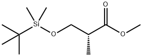 (2R)-METHYL 3-[(TERT-BUTYLDIMETHYLSILYL)OXY]-2-METHYLPROPIONATE Struktur