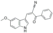 2-BENZOYL-3-(5-METHOXY-1H-INDOL-3-YL)ACRYLONITRILE Struktur