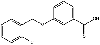 3-((2-CHLOROBENZYL)OXY)BENZOIC ACID Struktur