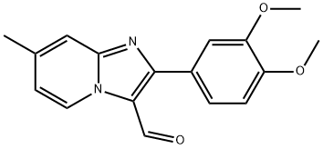 2-(3,4-DIMETHOXY-PHENYL)-7-METHYL-IMIDAZO[1,2-A]-PYRIDINE-3-CARBALDEHYDE Struktur