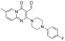 2-[4-(4-FLUORO-PHENYL)-PIPERAZIN-1-YL]-7-METHYL-4-OXO-4H-PYRIDO[1,2-A]PYRIMIDINE-3-CARBALDEHYDE Struktur