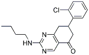 2-(BUTYLAMINO)-7-(2-CHLOROPHENYL)-7,8-DIHYDROQUINAZOLIN-5(6H)-ONE Struktur